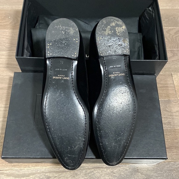 SAINT LAURENT YSL “SMOKING SLIPPER” BLACK SZ 44 US 11 - Picture 3 of 7